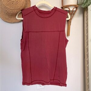 Red lululemon tank